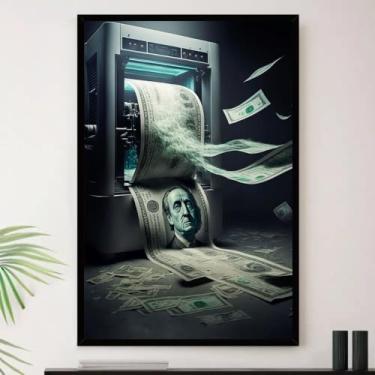 Imagem de Genérico, Quadro Fazendo Dinheiro Escritorio Decorativo A3 35x45cm