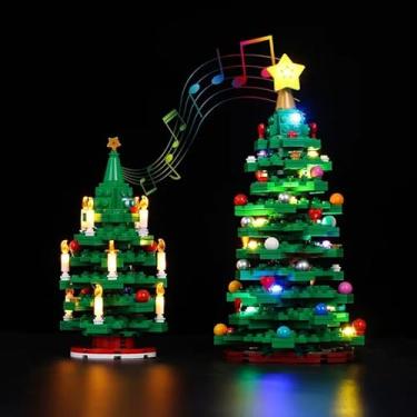 Imagem de Nitemode LED Light Kit Compatible with Lego Christmas Tree 40573, Upgraded with Original Movie Soundtrack Lighting Accessories,No Model(Sound Version)