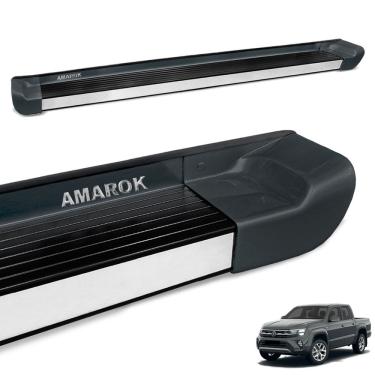 Imagem de Estribo Lateral Amarok 2010 a 2025 Cinza Oliver Personalizad