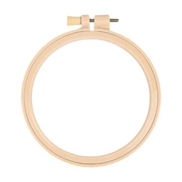 Imagem de Baoblaze Bastidor de bordado versátil ajustável com laço circular para ponto cruz, moldura de bordado para artesanato e costura prática