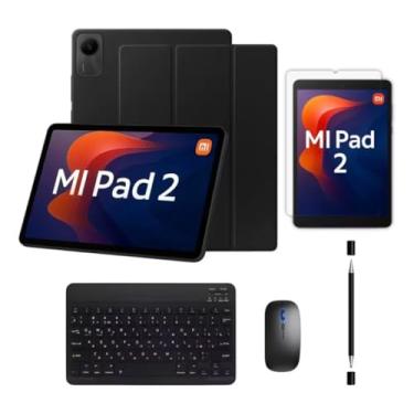 Imagem de Kit Capa Slim Para Xiaomi Redmi Pad 2 11" Polegadas + Teclado + Mouse + Película + Caneta (CLIQ.Envio)