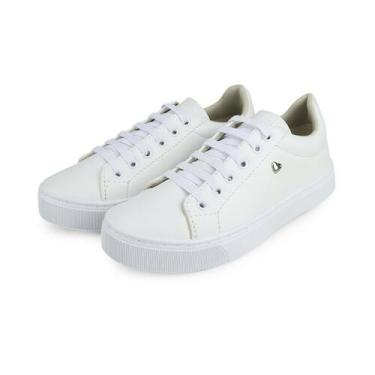 Imagem de Tênis Feminino Tamanho Especial 41 ao 44 De Sintético - la faire, Bran