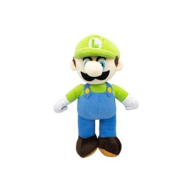 Imagem de Brinquedo de pelúcia Mario Bros Luigi 25cm - Lightbek Official Store