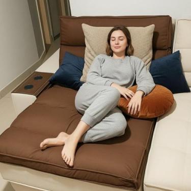 Imagem de Pillow Top Sofá WAVY Retrátil Reclinável Protetor Dupla Face com 12cm 