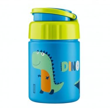 Imagem de Garrafinha de Água Squeeze Fun 300ml Tampa Prática com Alça Fun (Dino)