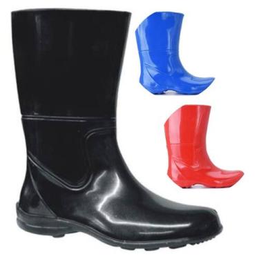 Imagem de Bota de Borracha Eva Plus cano medio antiderrapante unissex, Preto, 39