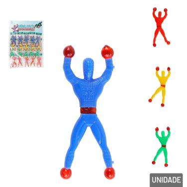 Imagem de Boneco Gruda e Desce na Parede Ninja Colors - Tudo em Caixa