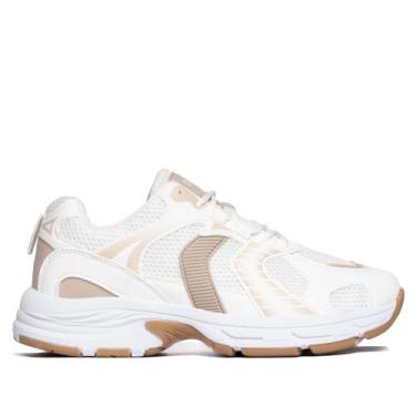 Imagem de Tênis Feminino Ramarim Casual Têxtil Branco/Bege, Branco, Bege, 37