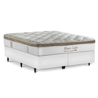 Imagem de Cama Box King Herval Monte Carlo de Molas Ensacadas, 72x193x203 cm