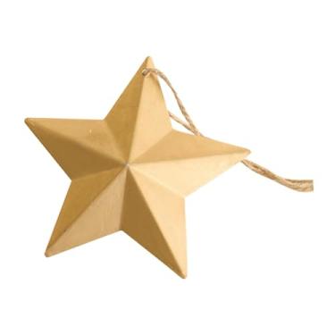 Imagem de Tachiuwa Enfeite de árvore de Natal pendurado decoração presente decoração de Natal para restaurante interno, Estrela de Cinco Pontas