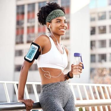 Imagem de Bandanas femininas com nó largo, 6 peças, bandanas paisley, faixas de cabeça, faixa de suor, envoltório de cabelo, moderno, boho, largo, grosso, treino, ioga