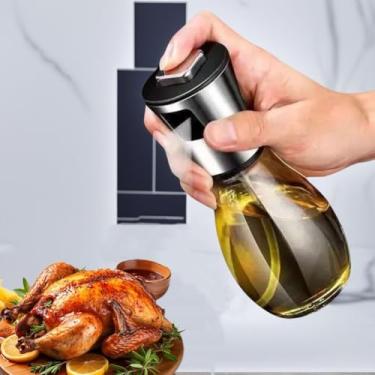 Imagem de Pulverizador de óleo para cozinhar, frasco de 200 ml para cozinhar, assar e fritar, dispensador de óleo – Utensílios essenciais de cozinha