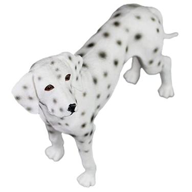 Imagem de Estátua realista de cachorro dálmata para filhotes, ornamento para decoração de casa, escultura detalhada, dálmata, mesa, artesanato, decoração, animal de estimação, estátua para amantes de cães