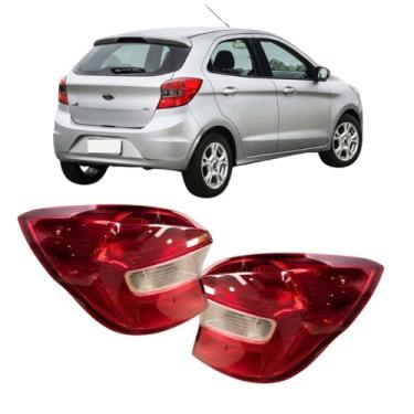 Imagem de Par Lanterna Traseira KA Hatch 2015 2016 2017 2018 Bicolor