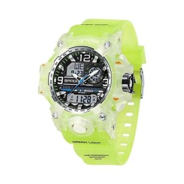 Imagem de Relógio Digital Unissex À Prova D'Água Com Pulseira Transparente Para 