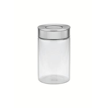 Imagem de Pote De Vidro Tramontina Purezza Com Tampa De Aço Inox 10 Cm 1 L Tramontina
