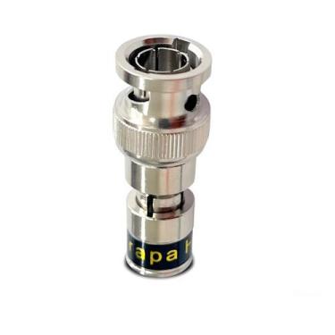 Imagem de 10 conectores bnc de compressao hd 4mm - FRAPA