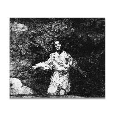 Imagem de LKXGRRSFG A Sense Of SadnessFrancisco De Goya Impressão em tela romântica espanhola - Obra-prima do influente pintor romântico 80 x 96 cm sem moldura