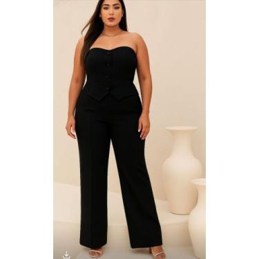 Imagem de Conjunto Alfaiataria Plus Size Candy Color Moda Feminina - On.shop, Pr