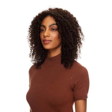 Imagem de Peruca Cabelo Natural Cacheado 40cm Textura Curly De Benguela 210g, Ca