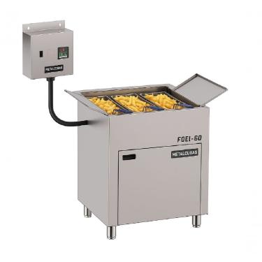 Imagem de Fritadeira Elétrica Foei-60 Cp Metalcubas 60L. óleo 3 Cestos Tri 380V Tri 380V