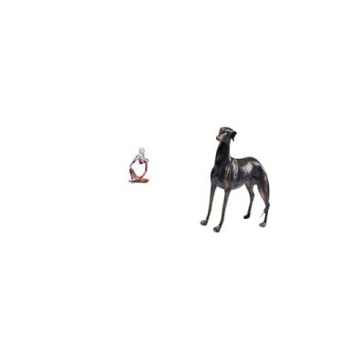 Imagem de Fenteer Estátua de Cão Galgo Abstrato em Resina, Peça Decorativa para Quarto, Gaveta, Escritório, Loja, Estante, Mesa Ou Como Centro de Mesa. Escultura para E