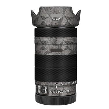 Imagem de EFS 55-250 4-5.6 Película de vinil adesivo protetor de câmera para Canon EF-S 55-250 mm F4-5.6 é STM III Acessórios de fotografia (titânio triangular)