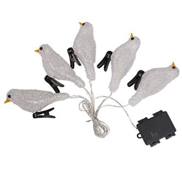 Imagem de Lâmpada de pássaro acrílica corda caixa de bateria lâmpada decoiva LED lâmpada decoiva de férias IP44