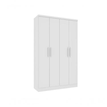 Imagem de Guarda Roupa Amsterdam 4 Portas Tcil Neve