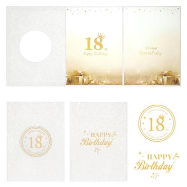 Imagem de IRENE Decorações de aniversário de 18 anos para meninos ou meninas, livro de visitas de aniversário branco, cartão de festa de 18 anos, quadro de assinatura alternativa para materiais de festa de