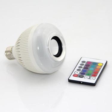 Imagem de Lâmpada Led Music Bluetooth Rgb 12W Com Controle Remoto