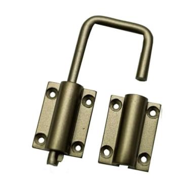 Imagem de Fecho Trinco Multiuso Para Porta Camarão e Janelas Aluminio Antique Ouro Velho
