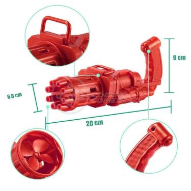 Imagem de Máquina Elétrica Tiktok Lança Bolhas Vermelho