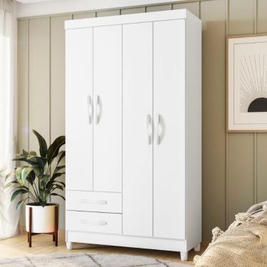 Imagem de Guarda Roupa Emma 4 Portas Branco
