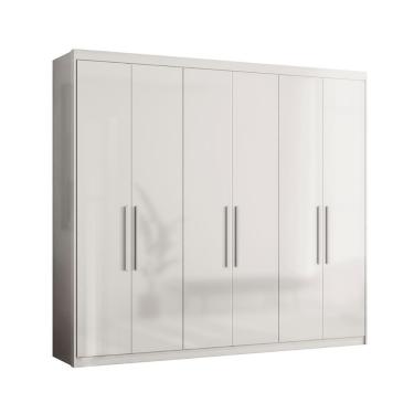 Imagem de Guarda Roupa 6 Portas Casal Cancún Branco