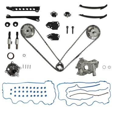 Imagem de Kit de corrente de distribuição de motor V8 5.4L e bomba de óleo e bomba de água Cam Phaser Kit de reparo de phaser de acionamento de eixo de comando apto para expedição, F150, F250, F350 Super Duty