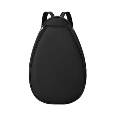 Imagem de Baoblaze Bolsa para raquete de tênis esportiva para homens e mulheres, capa para raquete, elegante, portátil, e impermeável para tênis, badminton, Black S