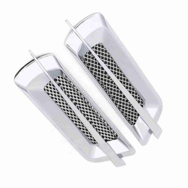 Imagem de ZJchao Aberturas de capô para Carros, Colheres de capô para Carros Tampa Grade de Ventilação de Ar 2 Peças Tampa de Ventilação Lateral Universal Acessórios Externos para a Maioria Dos e Veículos