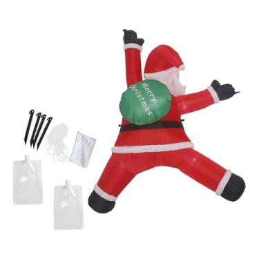 Imagem de predolo Enfeite de Natal Inflável com Papai Noel E Luzes de LED Embutidas, Perfeito para Festas, Ano, Varandas, Jardins E Janelas.