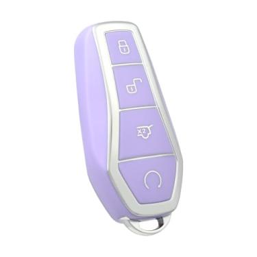 Imagem de Capa protetora de controle remoto para BYD ATTO3 TPU chaveiro para BYD Song/Plus Dolphin Tang Dmi Han EV Qin Yuan