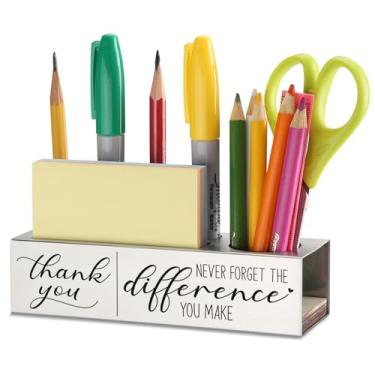 Imagem de Organizador de porta-lápis de mesa de agradecimento, presente de agradecimento para professores, treinadores, mentores, supervisores, chefe, despedida de despedida, presente de promoção de novo