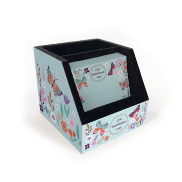 Imagem de Porta lápis e lembrete Borboletas no jardim Fina Ideia