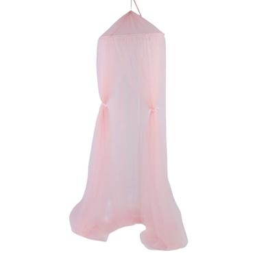 Imagem de Fockety Dossel de Cama Princesa, Cúpula Redonda de 10 Camadas, Cortinas de Cama de Dossel de Rede Sonhadora Com Detalhes Em Coroa Metálica e Fitas de Cetim para Quarto de Berçário e