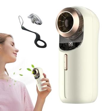 Imagem de Ventilador portátil recarregável - Ventilador alimentado por bateria com visor digital | Refrigerador de circulação de ar leve para uso interno e externo