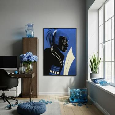 Imagem de Quadro Decorativo Orixá Ogum Guerreiro - 70X50Cm - Quadros On-Line