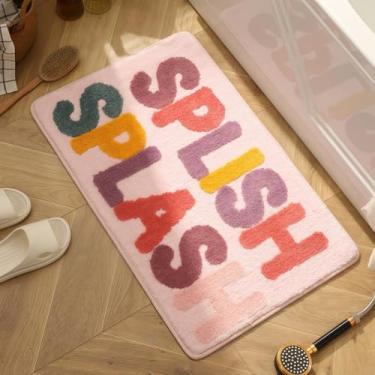 Imagem de GIB Tapete de banheiro infantil 81,3 cm x 50,8 cm, antiderrapante, lavável, extramacio, absorvente, macio, felpudo, microfibra felpuda, tapete de banho colorido, divertido, fofo, para decoração de