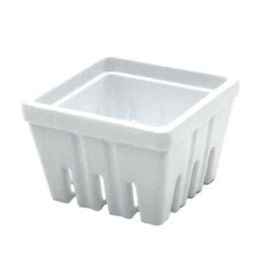 Imagem de Cesta de frutas Cestas de armazenamento de frutas cesta de frutas de plástico tigela de frutas quadrada cestas de frutas tigelas para cozinha prato de frutas fácil de limpar bandeja de frutas (cor: B