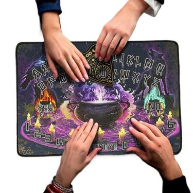 Imagem de Placa de adivinhação com pêndulo, pêndulo de borracha - suprimentos portáteis de bruxaria, feito com precisão para busca de sabedoria, leitura de tarô, espaço de meditação