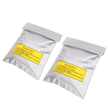 Imagem de LiebeWH Saco de Segurança para Bateria de Lítio de Grande Capacidade Saco à Prova de Explosão à Prova de Fogo Com Orifício de Carregamento, Cofre para Armazenamento Lipo, Ampla Compatibilidade para