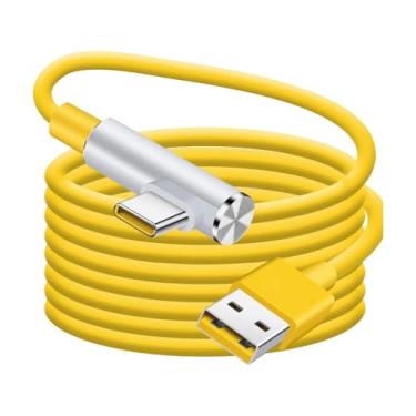 Imagem de Carregador tipo C Carregamento rápido - Carregadores de ângulo reto | Transferência de dados de cabo de desempenho de alta velocidade de 120 W 480 Mbps para viagens, escritório, vida diária